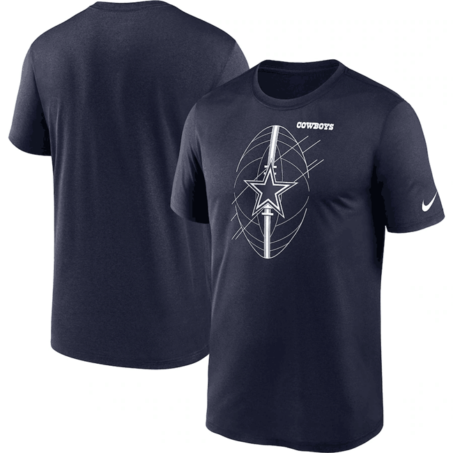 Men's Dallas Cowboys Navy Legend Icon Performance T-Shirt